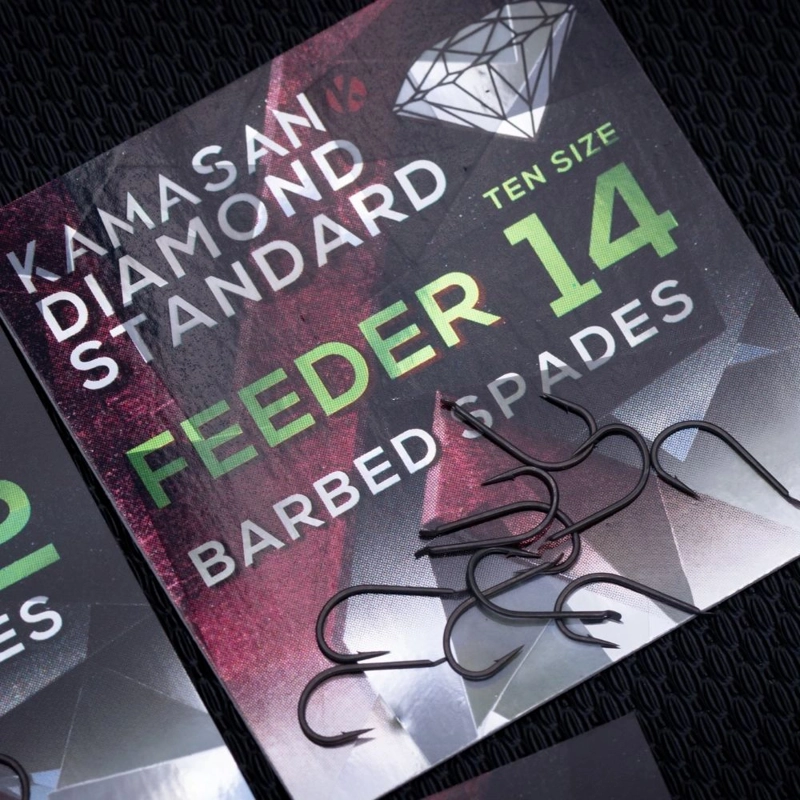 Kamasan Diamond Standard Feeder Barbed Hooks